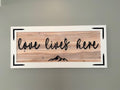 Custom Cedar Wood Wall Sign – Personalized Statement Piece