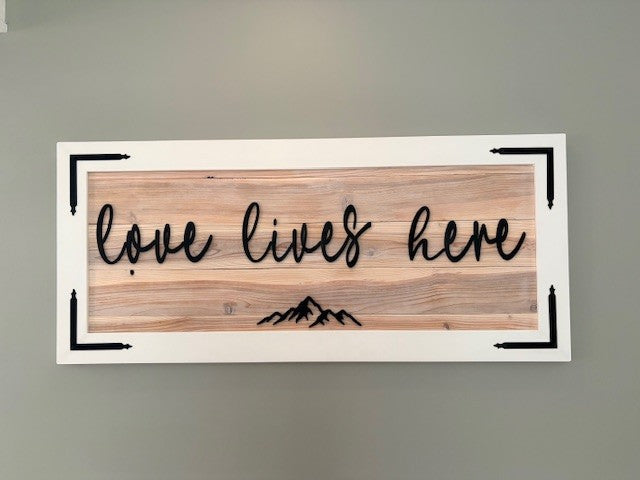 Custom Cedar Wood Wall Sign – Personalized Statement Piece