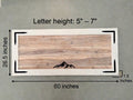 Custom Cedar Wood Wall Sign – Personalized Statement Piece